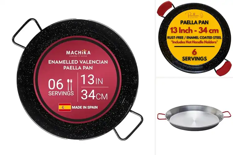 Detailed view of Best 6-Serving Paella Pans: Top Picks for Perfect Paella