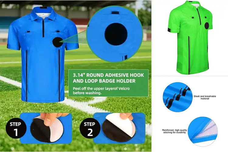 Detailed view of Best Badge Holder Referee Jerseys