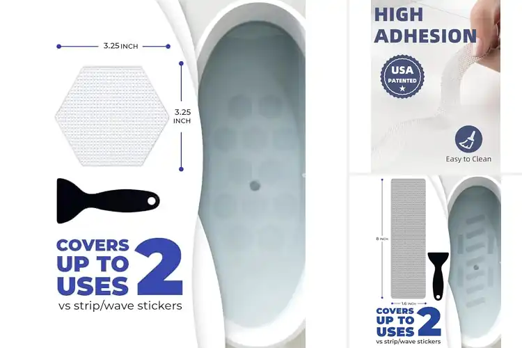 Detailed view of Best Easy-Install Shower Stickers