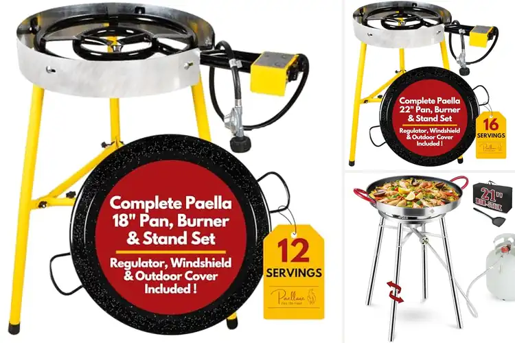 Detailed view of Best Outdoor Paella Pans