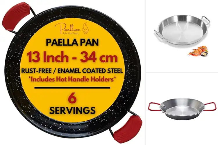Detailed view of Best Spanish Paella Pans