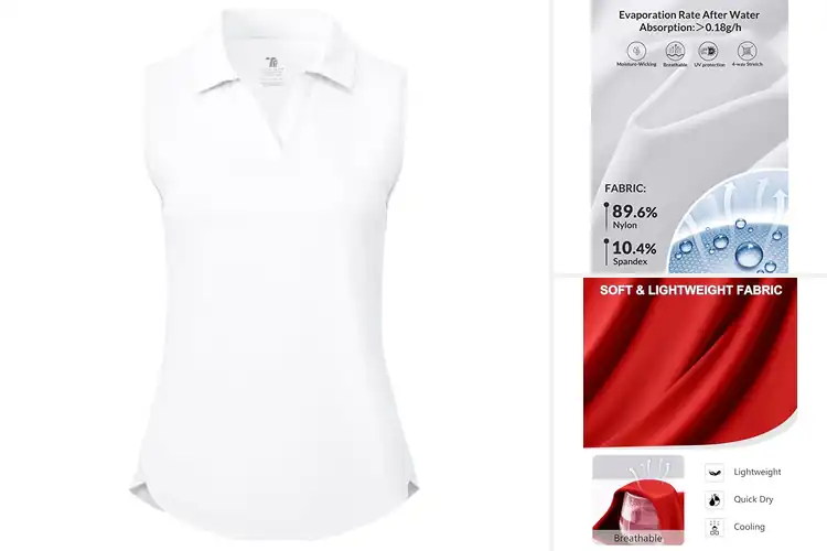 Detailed view of Best Women’s Tennis Tanks: Style, Function, & Sun Protection