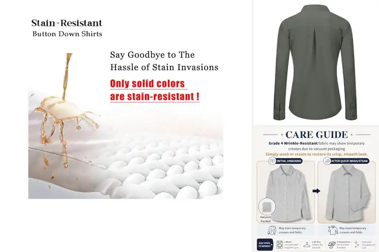 Detailed view of Best Wrinkle Resistant Shirts For Women